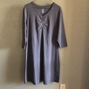 NWT Merrell L 3/4 Sleeve Gray Dress
